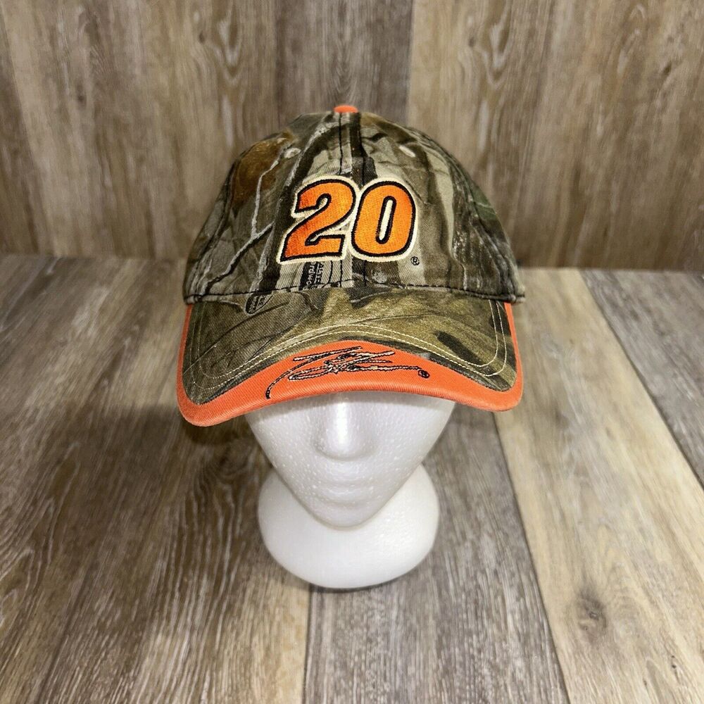 Tony Stewart #20 Chase Authentics NASCAR Cap Hat Camouflage Camo Orange